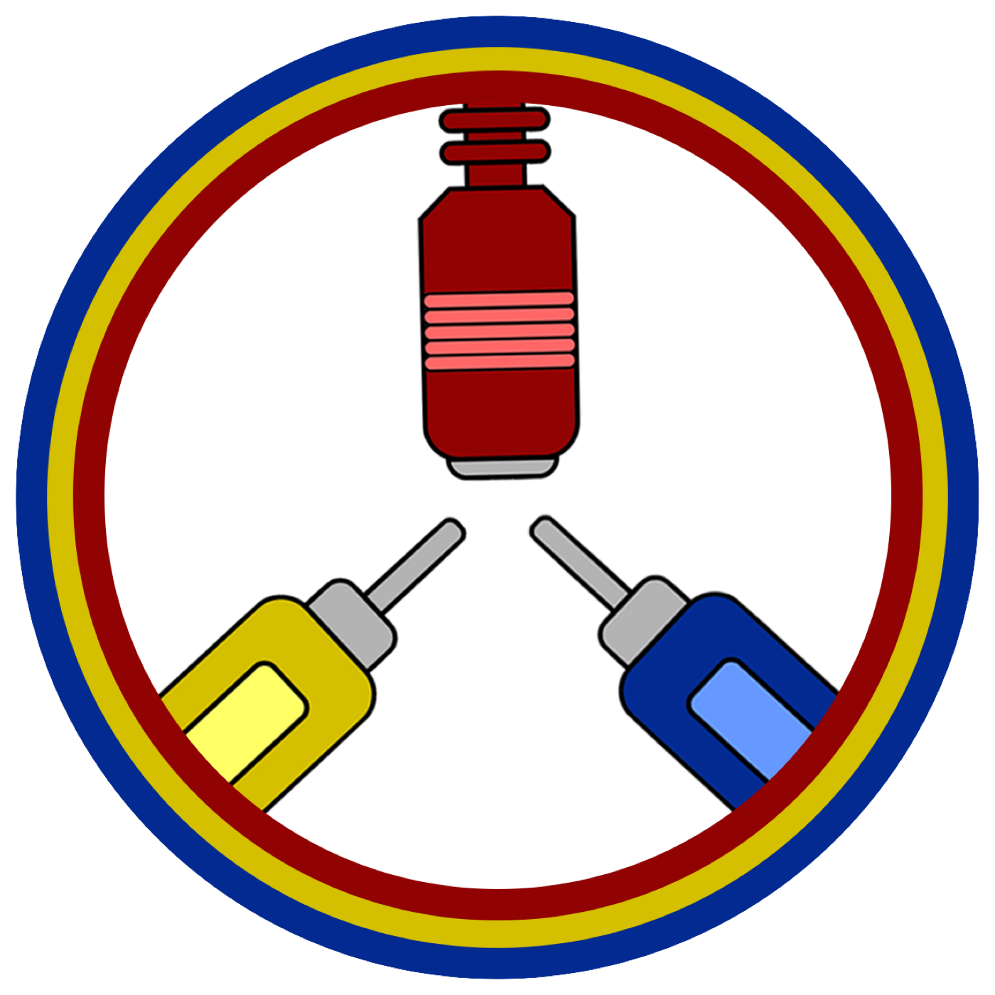 cables.news circle logo — three RCA plugs